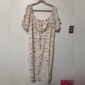 Shein Floral Milkmaid Style dress, 4X